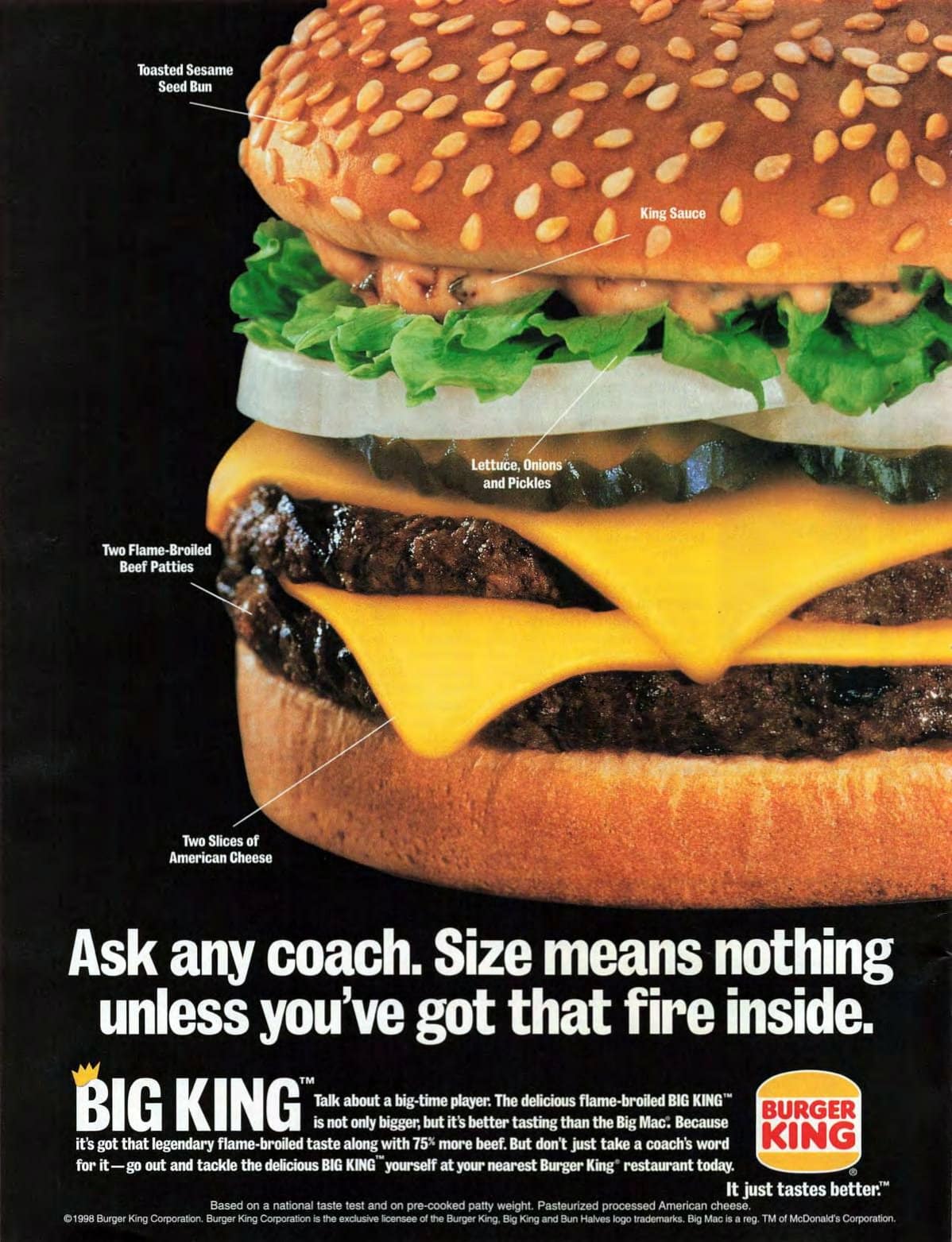 Burger King Big King 1998