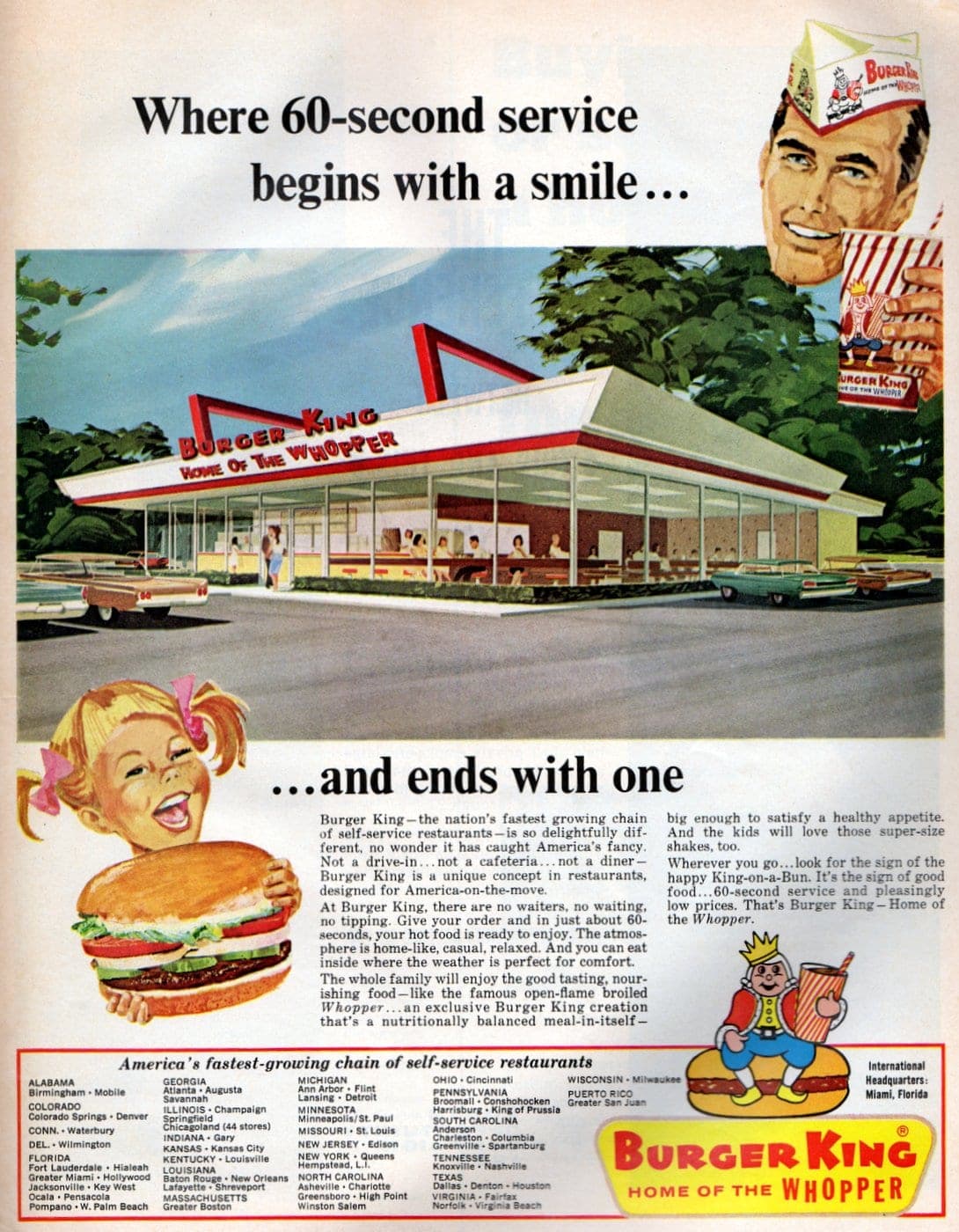 Burger King The vintage fast food restaurant 1966