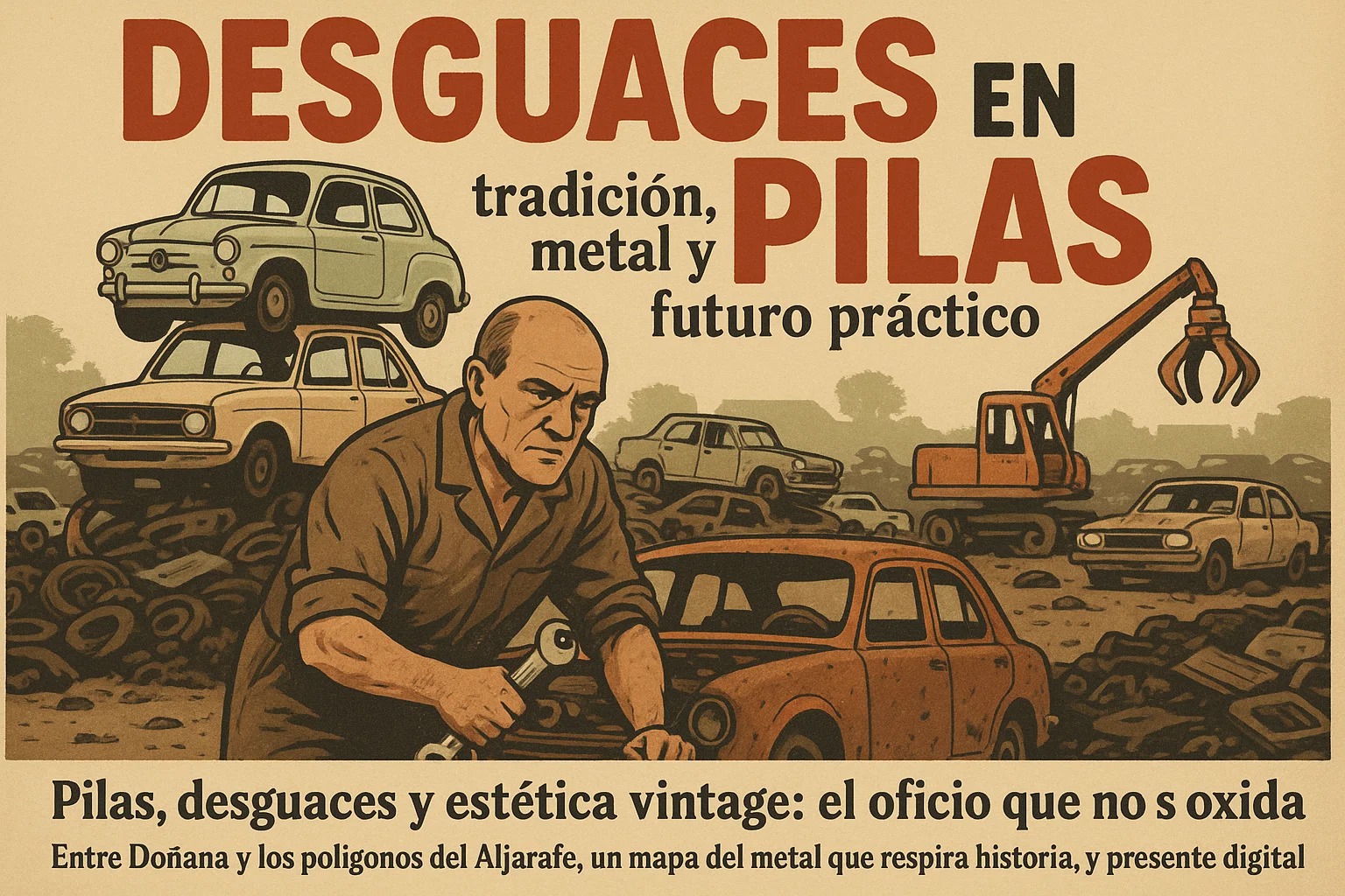 Desguaces en Pilas: tradición, metal y futuro práctico - Pilas, desguaces y estética vintage: el oficio que no se oxida. Entre Doñana y los polígonos del Aljarafe, un mapa del metal que respira historia, mecánica y presente digital Desguaces en Pilas: tradición, metal y futuro práctico - Pilas, desguaces y estética vintage: el oficio que no se oxida.Entre Doñana y los polígonos del Aljarafe, un mapa del metal que respira historia, mecánica y presente digital
